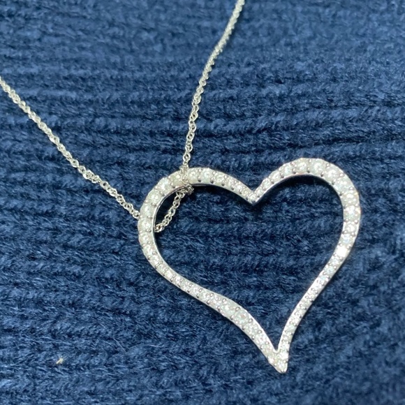 Diamond Heart Shaped Necklace